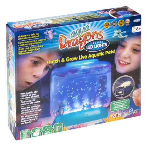 Set educativ STEM - AQUA DRAGONS   Habitat Lumea subacvatica - acvariu Deluxe cu LED-uri - imagine 11